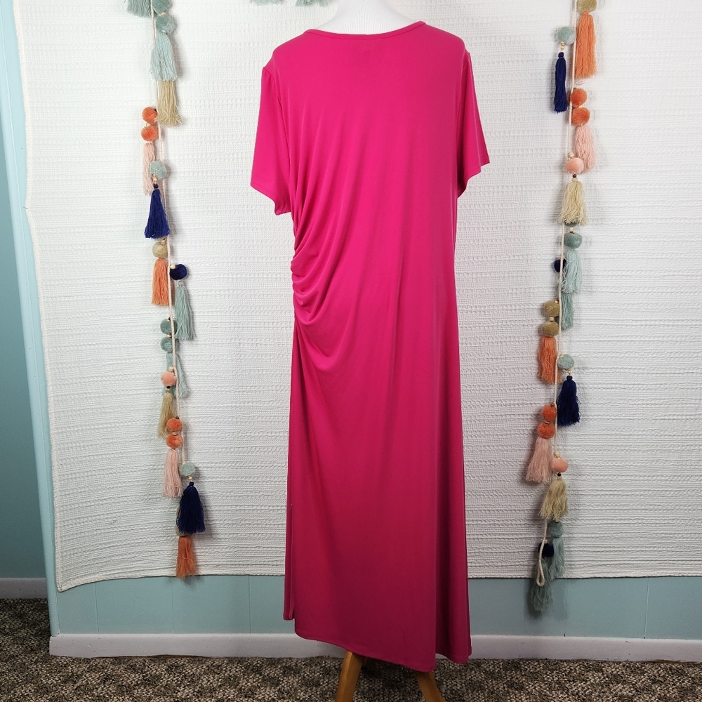Lane Bryant Ruched Jersey Midi Dress - Picture 8 of 11